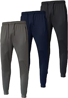 RPOVIG Sweatpants Joggers Jogging Workout:Men's Athletic Pants with Pockets 3 Piece Set for Running Gym Hiking
