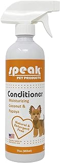 Natural Leave-in Dog Conditioning Spray, Moisturizing Coconut Papaya, 17oz