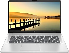 HP Essential 17.3" HD+ Laptop Computer, 16GB DDR4 RAM, 1TB PCIe SSD, Quad-Core Intel Core i3-1125G4(> i5-1035G4), Numeric Keypad, Webcam, WiFi, HDMI, Type-C, Windows 11, Silver, w/CUE Accessories