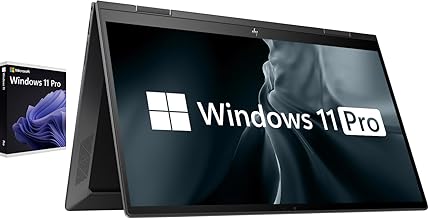 HP 15.6" Touchscreen 20GB RAM 1TB SSD Envy x360 Laptop, Windows 11 Pro, 2-in-1, Backlit Keyboard, AMD Ryzen 5 5625U 6-Core Processor, FHD 1920x1080 Display, Amazon Alexa Compatible, HDMI, USB-C