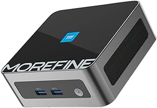 MOREFINE M9 Mini PC Windows 11 Pro, Intel 12th Gen N100(Up to 3.4GHz) Mini Computers, 16GB DDR4 RAM 512GB M.2 NVME SSD Mini Desktop Computer, Windows Computer Support WiFi6/BT5.2/Dual Display