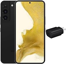 SAMSUNG Galaxy S22+ Plus 5G (128GB, 8GB) 6.6" AMOLED, 50MP 4K Camera, Volte (Fully Unlocked for AT&T, Verizon, T-Mobile, Global) S906U1 US Warranty (w/ 25W Super Fast Charge Cube, Phantom Black)