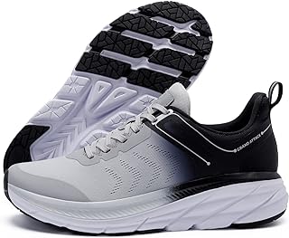 Men's Road Running Walking Shoes | Max Cushioned Comfort | Durable Non-Slip | Breathable Athletic Tennis Cross-Training Sneakers