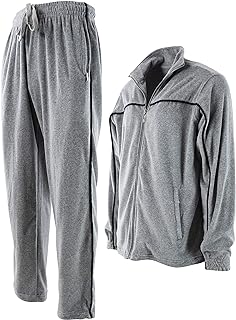 Mens Velour Tracksuit with Zippered Pockets