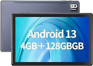 SGIN Android 13 Tablet, 4GB RAM 128GB ROM 10.1 Inch Tablets with Octa-Core 2.0Ghz Processor, 1280 * 800 Pixel IPS Screen, 2MP+8MP Camera, 6000mAh, WiFi, Bluetooth 5.0