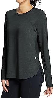 BALEAF Women's Long Sleeve Running Shirts Workout Tops Quick Dry UPF 50+ Lightweight