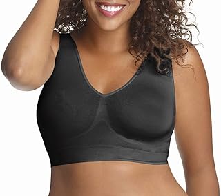JUST MY SIZE Women's Pure Comfort Light Support Pullover Wireless T-Shirt Bra with Moisture-Wicking