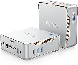 KAMRUI GK3 Plus Mini PC 16GB RAM 512GB M.2 SSD, Intel 12th Alder Lake N95 (up to 3.4GHz) Micro PC, 2.5''SSD, Gigabit Ethernet, 4K UHD, WiFi, BT, VESA/Home/Business Mini Desktop Computer