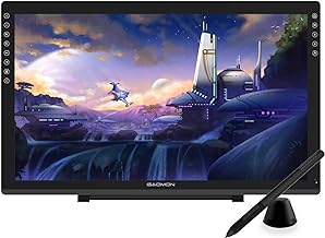 Drawing Tablet with Screen GAOMON PD2200 Full-Laminated Drawing Monitor with Battery-Free Stylus, Tilt Support, 130% s RGB, 8 Touch Buttons, 21.5-inch Graphics Tablet with Stand for Mac, Windows PC