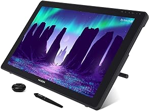 HUION KAMVAS 22 Graphics Drawing Tablet with Screen 120% sRGB PW517 Battery-Free Stylus Adjustable Stand, 21.5inch Pen Display for Windows PC, Mac, Android Dark Gray