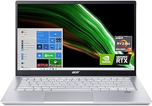 Acer Swift X SFX14-41G-R1S6 Creator Laptop | 14" Full HD 100% sRGB | AMD Ryzen 7 5800U | NVIDIA RTX 3050Ti GPU | 16GB LPDDR4X | 512GB SSD | Wi-Fi 6 | Backlit KB | Amazon Alexa | Windows 10 Home