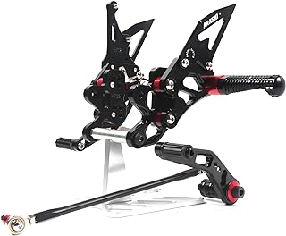Arashi (Version 2.0) Rearsets for Suzuki GSXR 600 750 2006-2010 Motorcycle Accessories Adjustable Footrests Foot Peg Rear Sets GSXR600 GSXR750 Black 2007 2008 2009