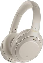 Sony WH-1000XM4 Wireless Industry Leading Noise Canceling Overhead Headphones with Mic for Phone-Call and Alexa Voice Control, Silver (Renewed)
