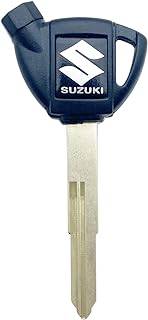 DWL Duplicate Key Replacement for Blank Key Uncut fit Suzuki All Years Burgman AN125 250 400 AN200 AN250 AN400 AN650 (Black) (TLK_02)