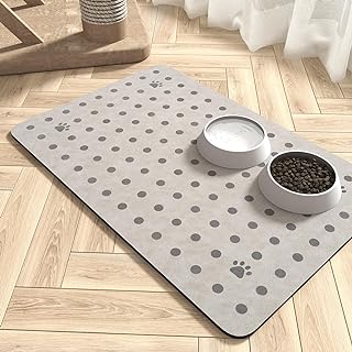 Pet Feeding Mat-Absorbent Dog Food Mat-No Stains Dog Mat for Food and Water-Quick Dry Dog Bowl Mat-Pet Supplies Dog Accessories-Dog Products Dog Water Dispenser Mat