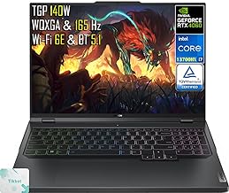 Lenovo Legion Pro 5i 16" LCD Gaming Laptop, 16" WQXGA 165Hz IPS Display, Intel Core i7-13700HX, GeForce RTX 4060 （TGP 140W）, Win 11 Home, W/Mouse Pad (32GB RAM | 1TB PCIe SSD)