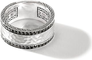 John Hardy 10 mm Classic Chain Hammered Band Ring
