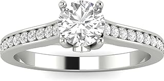 Sk Jewel,Inc 1/2ctw Diamond Engagement Ring in 10k White Gold (H-I, I2-I3)