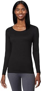 32 Degrees Heat Womens Ultra Soft Thermal Lightweight Baselayer Scoop Neck Long Sleeve Top