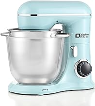 Kitchen in the box Stand Mixer, 4.5QT+5QT Two bowls Electric Food Mixer, 10 Speeds 3-IN-1 Kitchen Mixer for Daily Use with Egg Whisk,Dough Hook,Flat Beater (Blue)