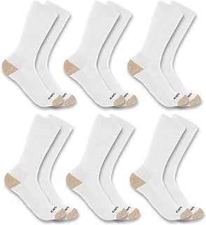 Carhartt Men's Midweight Crew Sock 6 Pack