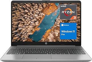 HP 255 G9 Laptop, Business and Student, 15.6" FHD Display, AMD Ryzen 3 5425U, 32GB RAM, 2TB SSD, Webcam, Numeric Keypad, Thin & Light, Wi-Fi, RJ45, HDMI, Dual-Array Mics, Windows 11 Pro