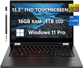 2023 ThinkPad L13 Yoga 13.3" FHD Spin 2-in-1 Touchscreen laptop for Student & Business by Lenovo, Intel Core i7-1165G7(4-core), 16GB RAM|1TB SSD, Backlit KB|FP Rearder, Windows 11 Pro, Free Stylus Pen