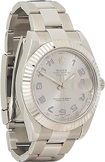 Pre-Loved Stainless Steel Arabic Datejust II 116334 41mm, Silver