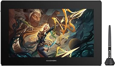 GAOMON PD1621 15.6 Inch 4K Finger Touch Screen Drawing Tablet 105% NTSC Full-Laminated Anti-Glare Pen Display with New Generation Pen for Professional Artists