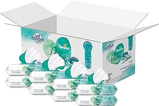 Pampers Aqua Pure Sensitive Baby Wipes - 448 Count, 99% Water, Hypoallergenic, Unscented