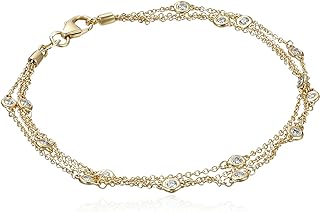 Amazon Collection 14k Gold Floating Diamond Strand Bracelet (1/2cttw, K-L Color, I1-I2 Clarity)