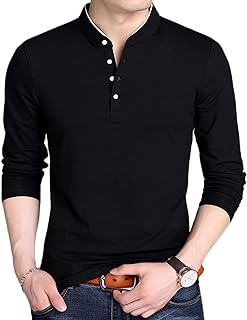 Mens Summer Slim Fit Pure Color Short Sleeve Polo Casual T-Shirts