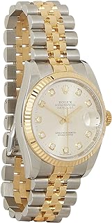 Pre-Loved Stainless Steel & 18k Yellow Gold Diamond Datejust 116233 36mm, Gold