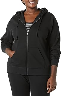 Amazon Essentials Women's French Terry Fleece Full-Zip Hoodie (Available in Plus Size)