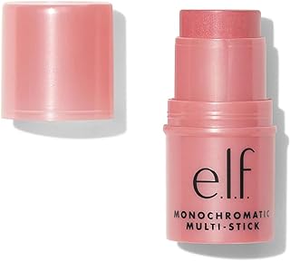 e.l.f. Monochromatic Multi Stick, Luxuriously Creamy & Blendable Color, For Eyes, Lips & Cheeks, Dazzling Peony, 0.17 oz (5 g)