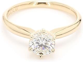 14k Yellow Gold Lab-Grown Diamond Solitaire Wedding Engagement Ring (3/4 cttw, I-J Color, VS2-SI1 Clarity)