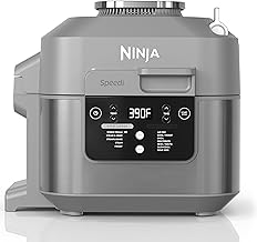 Ninja SF301 Speedi Rapid Cooker & Air Fryer, 6-Quart Capacity, 12-in-1 Functions to Steam, Bake, Roast, Sear, Sauté, Slow Cook, Sous Vide & More, 15-Minute Speedi Meals All In One Pot, Sea Salt Gray