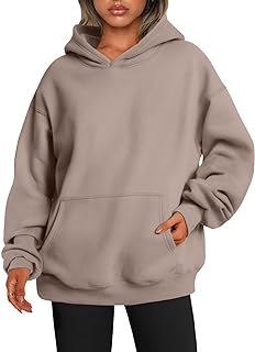 EFAN Womens Oversized Sweatshirts Pullover Hoodies Fleece Sweaters Long Sleeve With Pockets Winter Fall Outfits Y2k Clothes