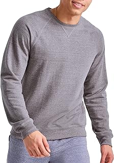 Hanes Originals Men's French Terry Sweatshirt, Tri-Blend Crewneck Sweatshirt for Men