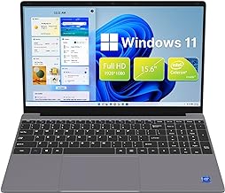 Maxsignage 15.6'' Laptop, Windows 11 Laptop Computer, 12GB DDR4 RAM 512GB SSD, Intel Celeron Quad Core Jasper Lake N5095, FHD IPS 1920x1080 Screen, Ultra Slim Lightweight, Numeric Keypad, Webcam