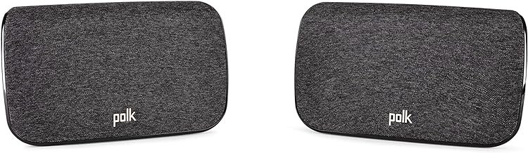 Polk Audio SR2 Wireless Surround Sound Speakers for Select React and Magnifi Sound Bars - Immersive Easy Set Up, Multiple Placement Options, 2 Count (Pack of 1)
