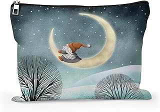Cafl Nordic Gnome Makeup Bag Travel Large Swedish Cute Gnome Cosmetic Bag Organizer toiletry Essentials Jewelry Skincare Zipper Bag Gift For Women -10×8 inch