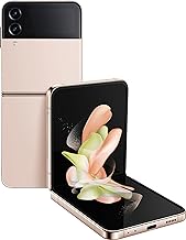 Samsung Galaxy Z Flip4 5G 128GB ROM 8GB RAM Factory Unlocked (GSM Only | No CDMA - not Compatible with Verizon/Sprint) Mobile Cell Phone - Pink Gold