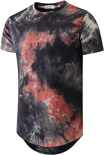 Men's Fashion Hip Hop Color Block Stripe T-Shirt