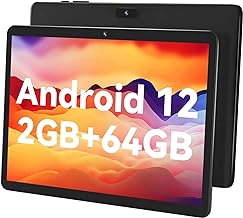 SGIN 10" HD IPS Display Tablet, 2GB RAM 64GB ROM with MTK Octa-Core 1.6Ghz Processor, Android 12 Tablet PC, 2MP+5MP Dual Camera, 1280 * 800 Pixels, Bluetooth 5.0, GPS, 5000mAh, WiFi