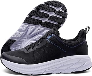 Men's Road Running Walking Shoes | Max Cushioned Comfort | Durable Non-Slip | Breathable Athletic Tennis Cross-Training Sneakers