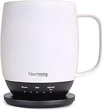 Nextmug - Temperature-Controlled, Self-Heating Coffee Mug (Ivory - 14 oz.)