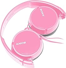 SONY Wired Over Ear Best Stereo Extra Bass Portable Foldable Headphones Headset for Apple iPhone iPod/Samsung Galaxy / mp3 Player / 3.5mm Jack Plug Cell Phone (Rose)