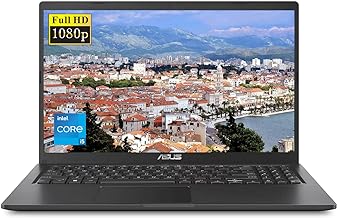 ASUS 2023 Newest Vivobook 15.6" FHD Screen Laptop, Intel Core i5-1135G7 (Beats i7-1065G7), 12GB RAM, 512GB SSD, Webcam, HDMI, Wi-Fi, Windows 11 Home, KKE Accessories