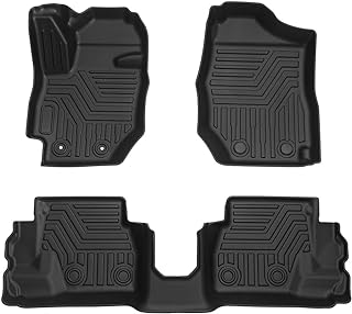 Autorder Floor Mats for 2019-2023 Suzuki Jimny JB64 JB74 at Models Accessories Floor Liners All Weather Odorless TPE Foot Pad 1st & 2nd Row Liner Set
